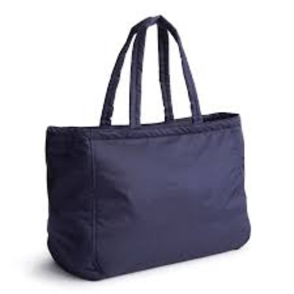 Vera Bradley Navy Blue Quilted Tote Bag